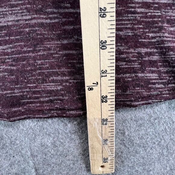 Zac & Rachel Sweater Women 2XL Potent Purple Heather Pullover Zip Detail Stretch - Picture 7 of 15